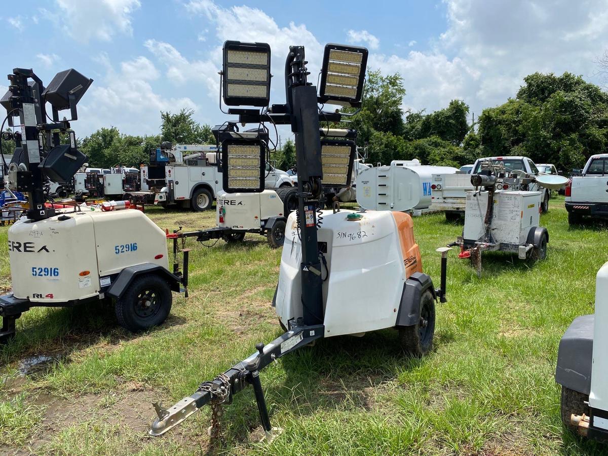 2018 GENERAC MLT6SMD LIGHT PLANT SN:3549682 powered by diesel engine, equipped with 4-1,000 watt