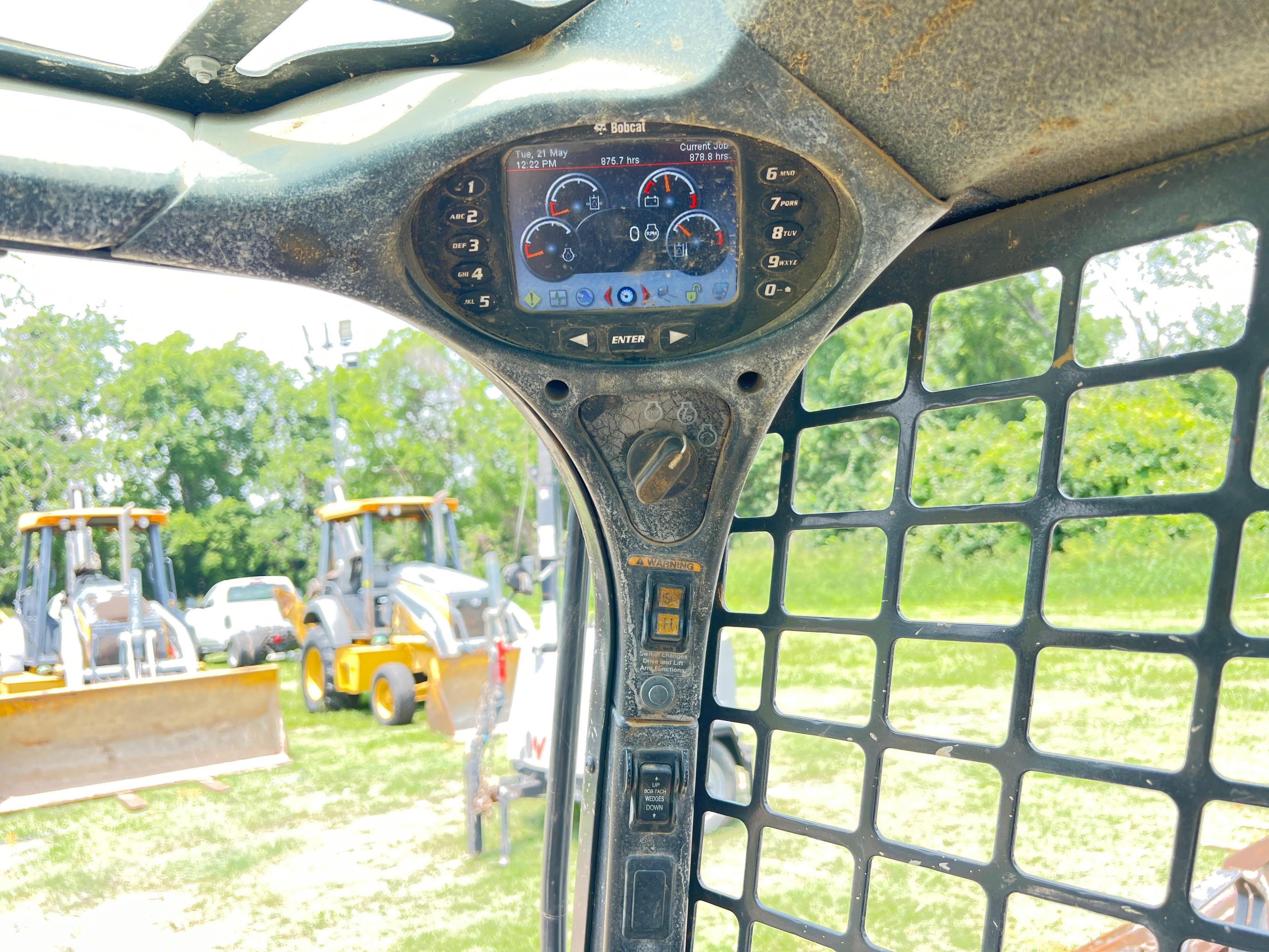 2020 BOBCAT T595 RUBBER TRACKED SKID STEER SN:B3NK36717 powered by diesel engine, equipped with