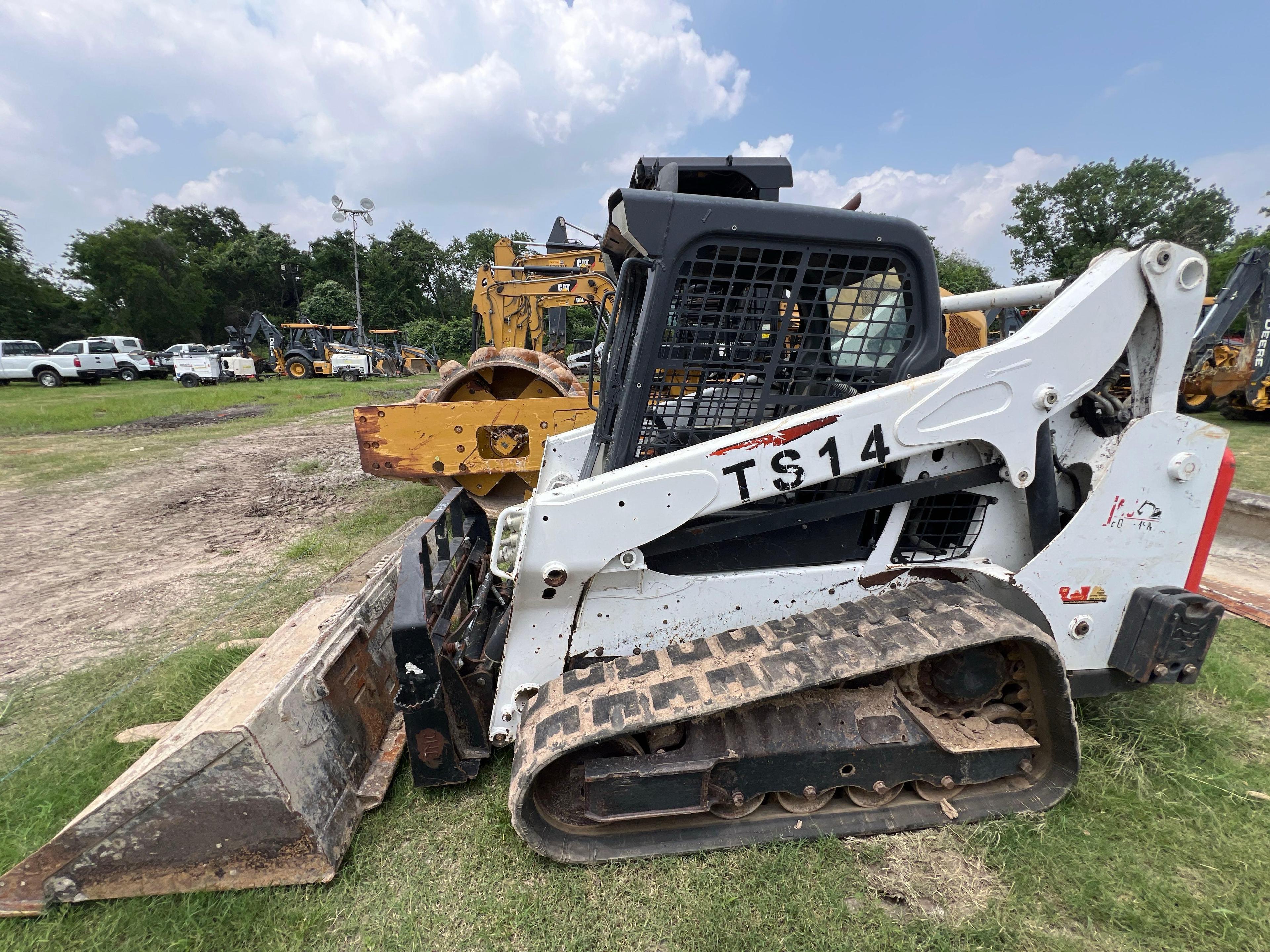 2020 BOBCAT T595 RUBBER TRACKED SKID STEER SN:B3NK36729 powered by diesel engine, equipped with