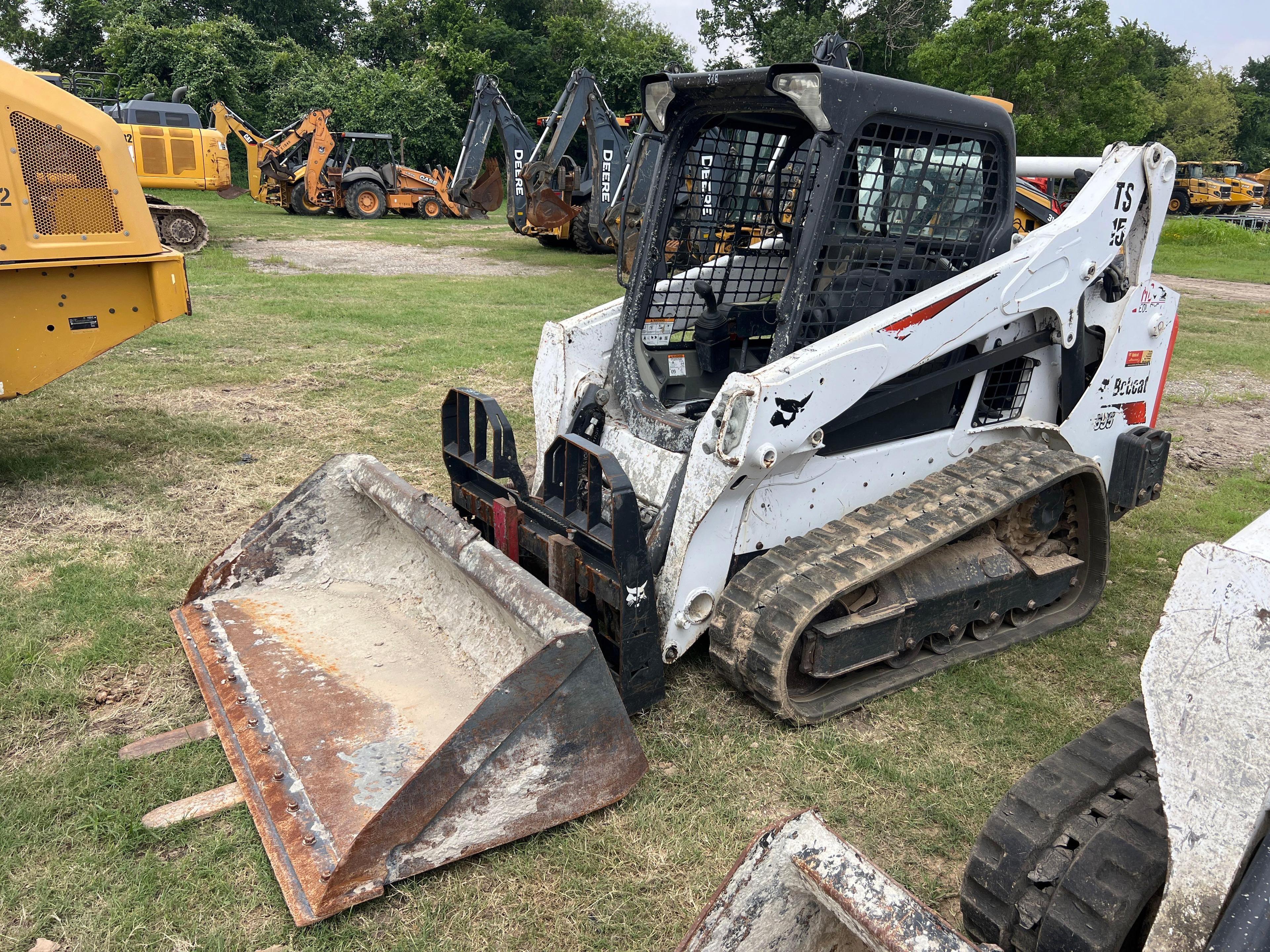 2020 BOBCAT T595 RUBBER TRACKED SKID STEER SN:B3NK36689 powered by diesel engine, equipped with