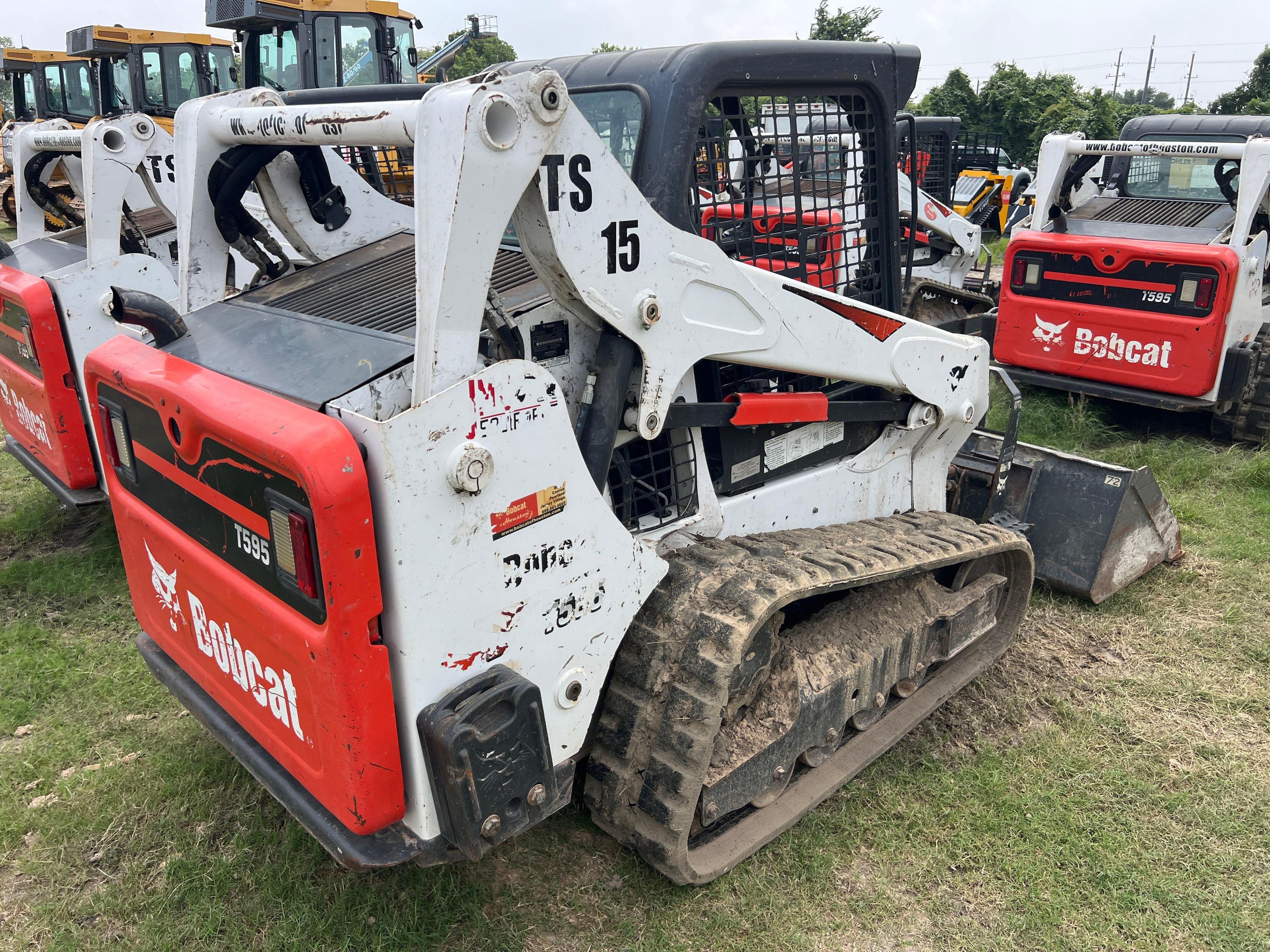 2020 BOBCAT T595 RUBBER TRACKED SKID STEER SN:B3NK36689 powered by diesel engine, equipped with