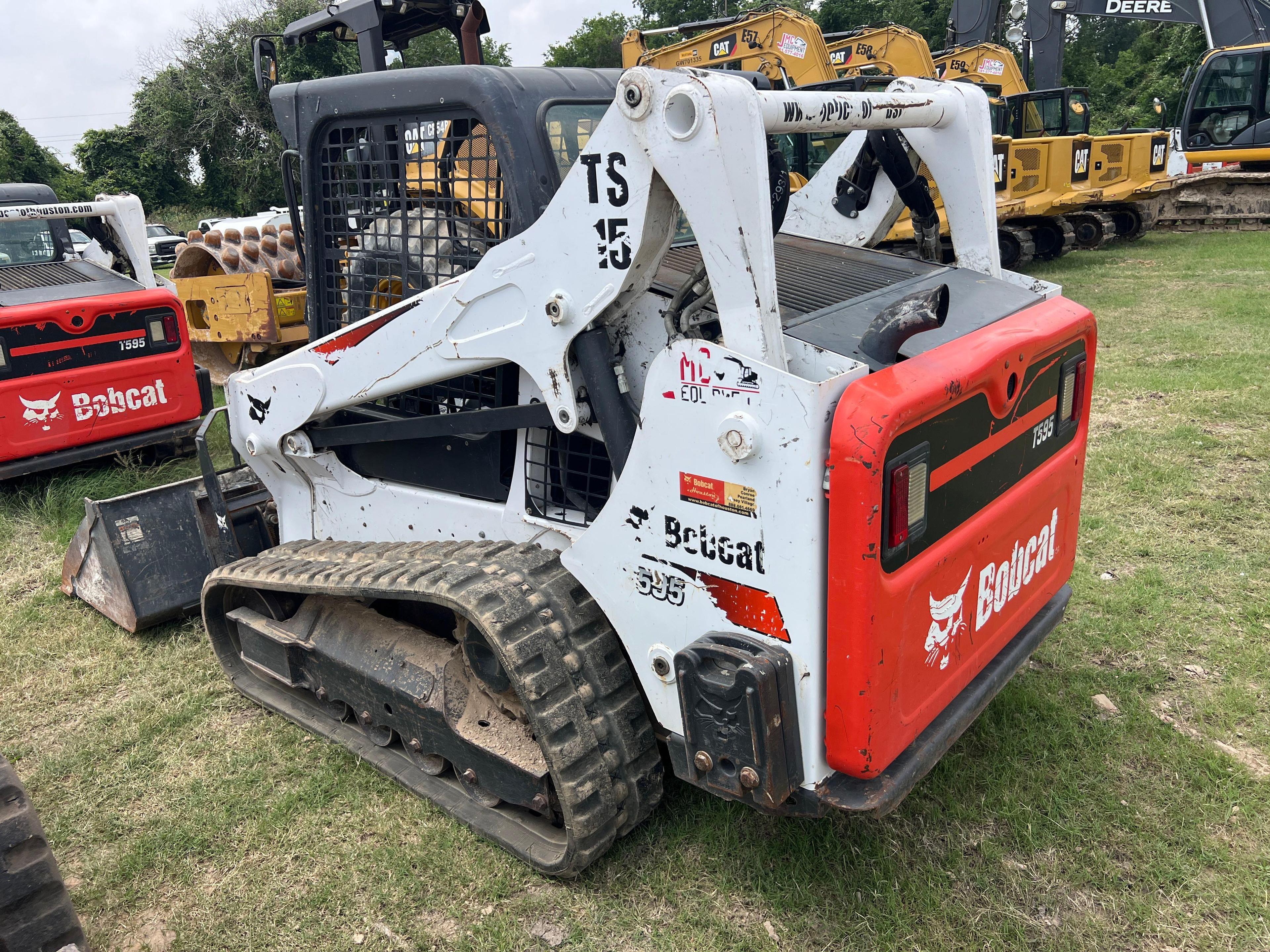 2020 BOBCAT T595 RUBBER TRACKED SKID STEER SN:B3NK36689 powered by diesel engine, equipped with