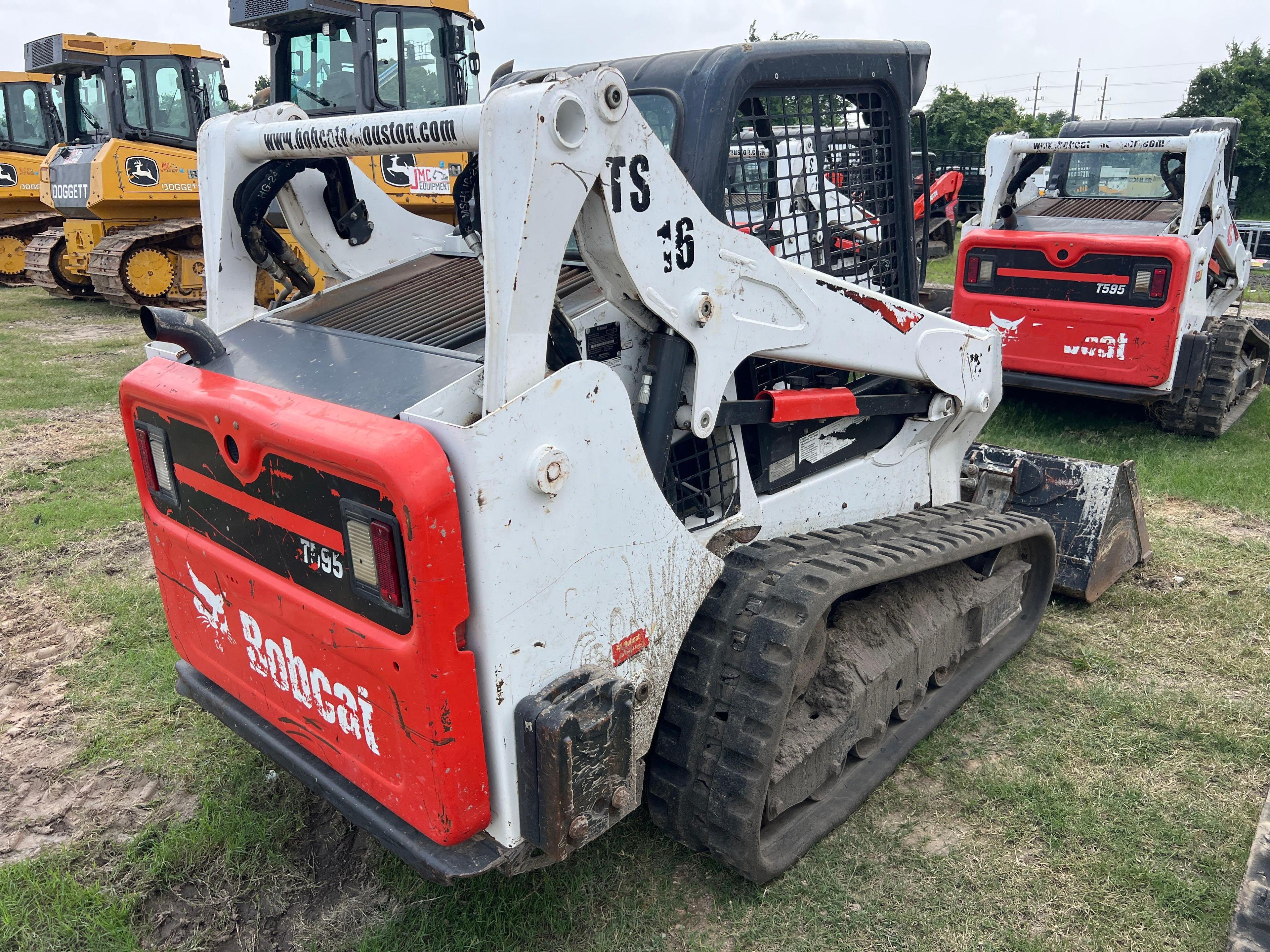 2020 BOBCAT T595 RUBBER TRACKED SKID STEER SN:B3NK36721 powered by diesel engine, equipped with