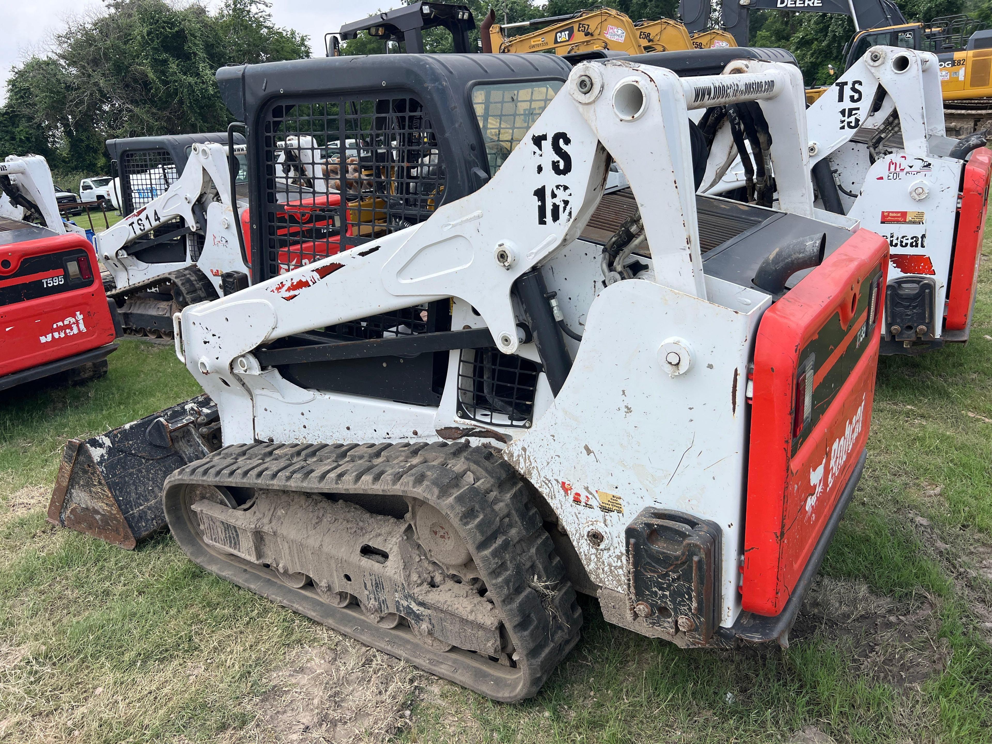 2020 BOBCAT T595 RUBBER TRACKED SKID STEER SN:B3NK36721 powered by diesel engine, equipped with