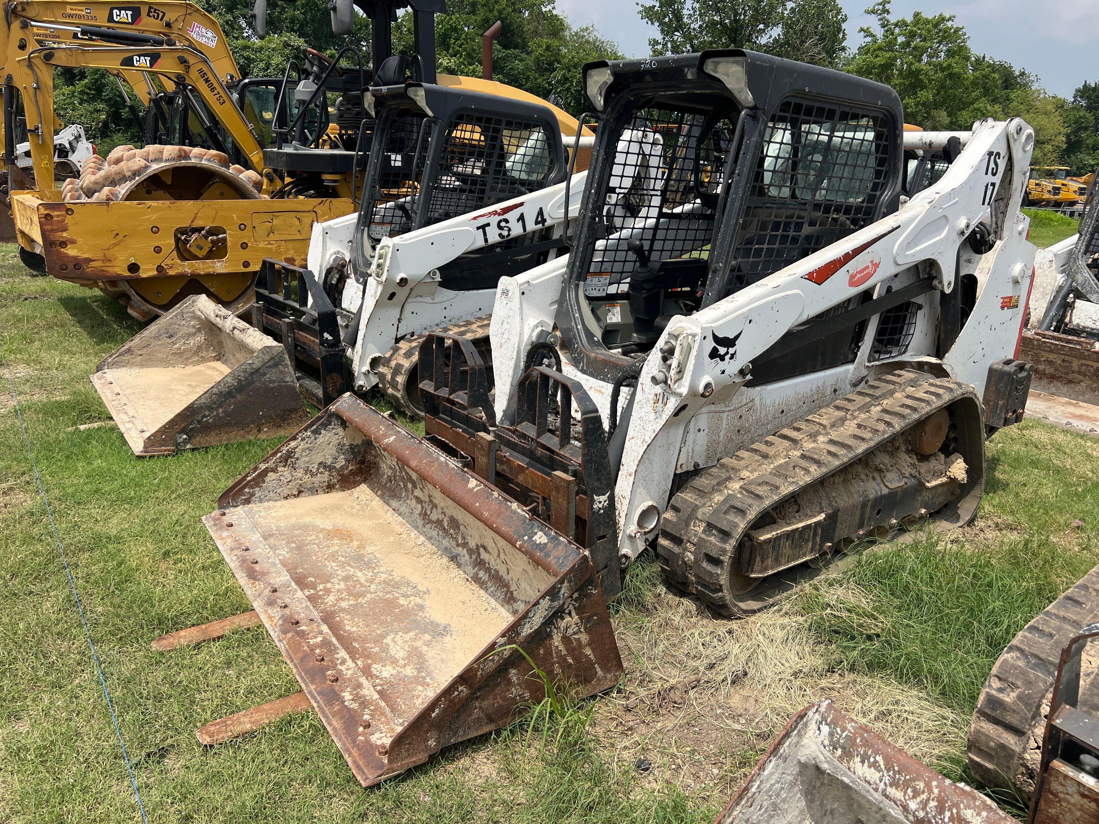 2020 BOBCAT T595 RUBBER TRACKED SKID STEER SN:B3NK36715 powered by diesel engine, equipped with