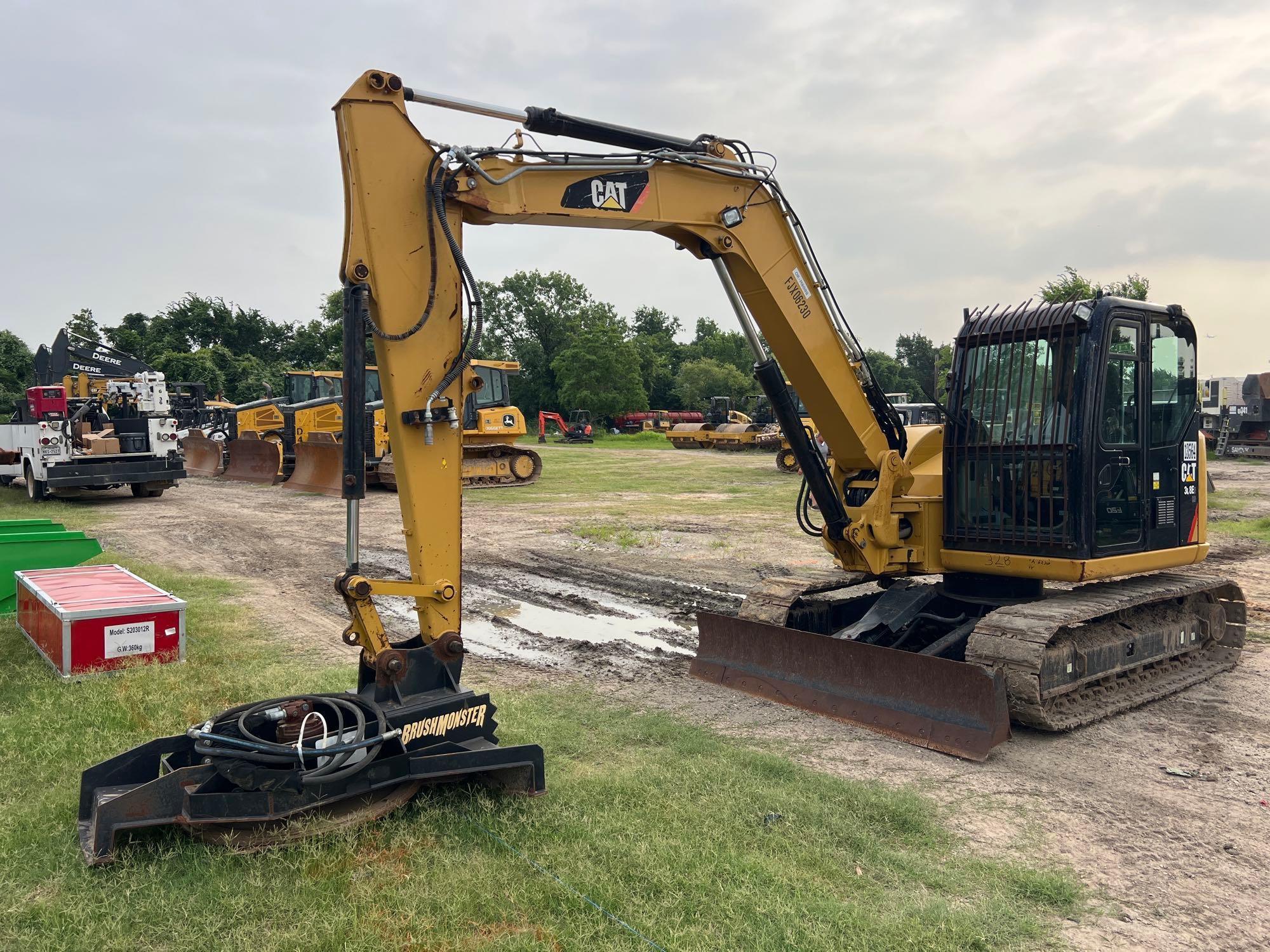 2016 CAT 308ECR HYDRAULIC EXCAVATOR SN:FJX06230 powered by Cat diesel engine, equipped with Cab,