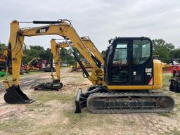 2018 CAT 308CR HYDRAULIC EXCAVATOR SN:FJX11307 powered by Cat diesel engine, equipped with Cab, air,