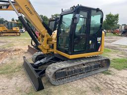 2018 CAT 308CR HYDRAULIC EXCAVATOR SN:FJX11307 powered by Cat diesel engine, equipped with Cab, air,