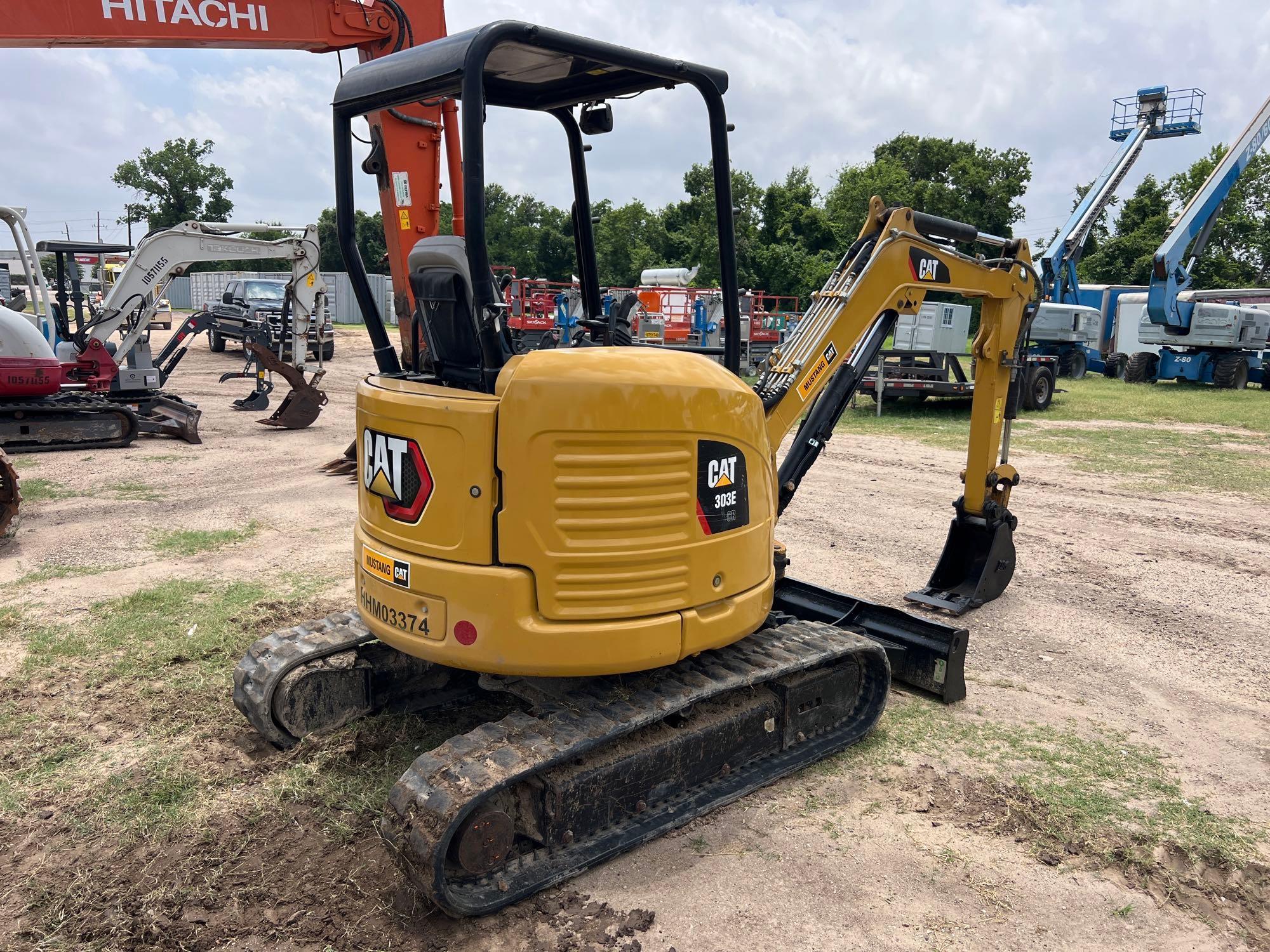 2018 CAT 303E HYDRAULIC EXCAVATOR SN:HHM03374 powered by Cat diesel engine, equipped with OROPS,
