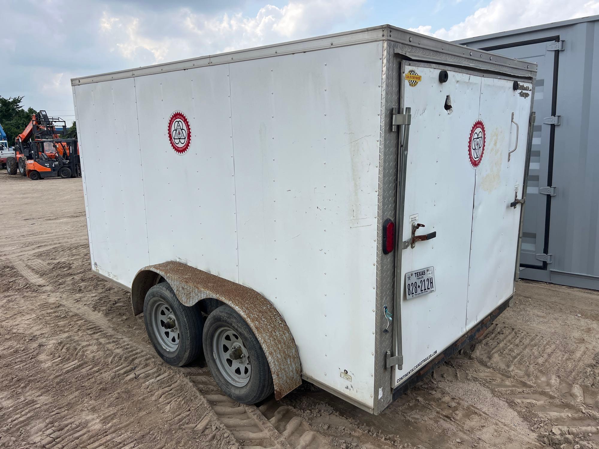 2016 CONT-FOREST RIVER TXVHW712TA CARGO TRAILER VN:026660 equipped with 7ft. X 12ft. Enclosed body,