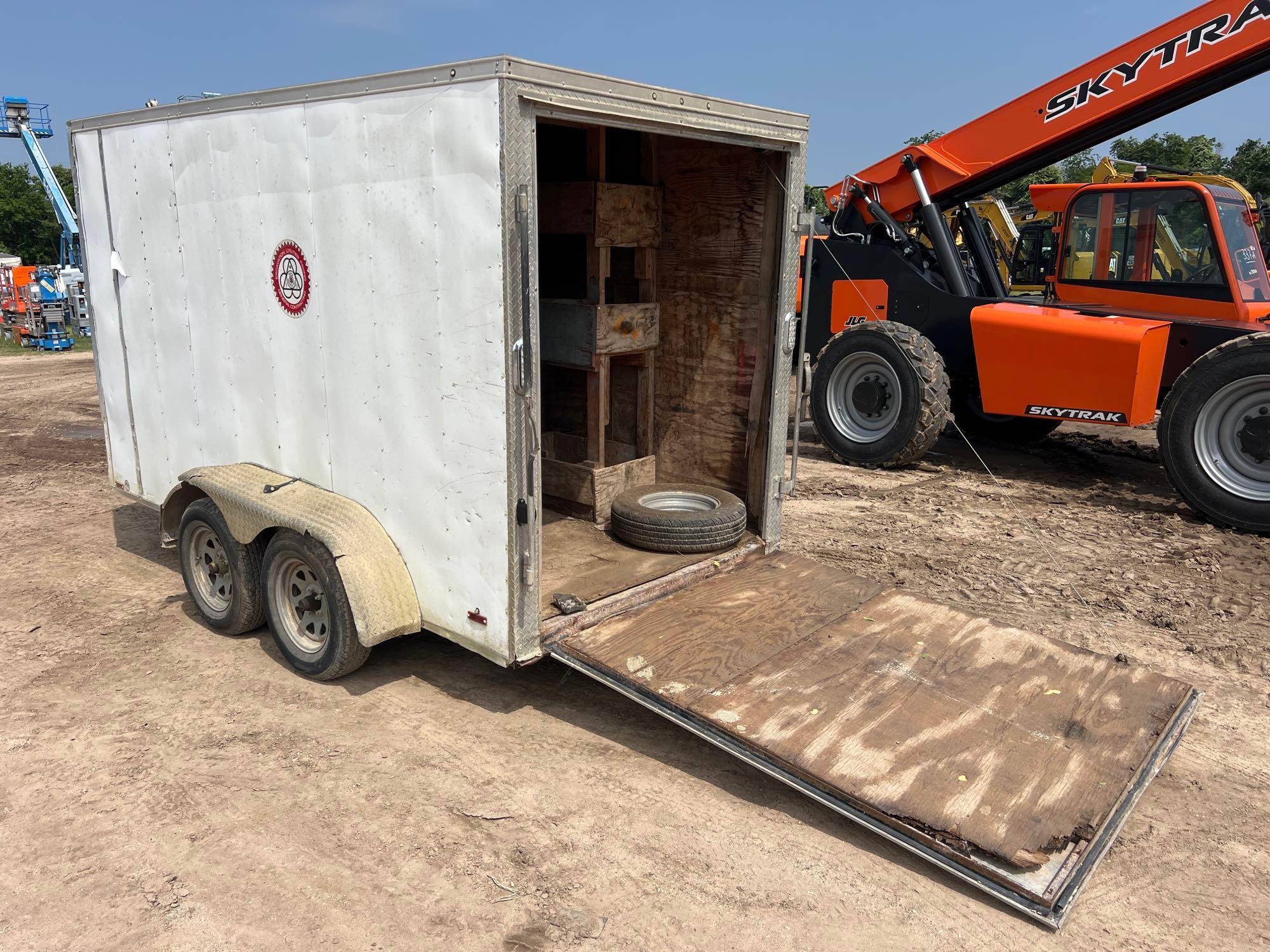 2015 CONT- FOREST RIVER TXVHW612TA CARGO TRAILER VN:Y022606 equipped with 6ft. X 12ft. Enclosed