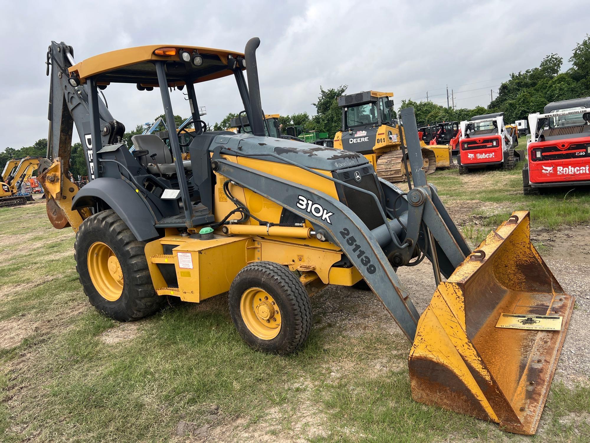 2012 JOHN DEERE 310K TRACTOR LOADER BACKHOE SN:258757 powered by John Deere diesel engine, equipped