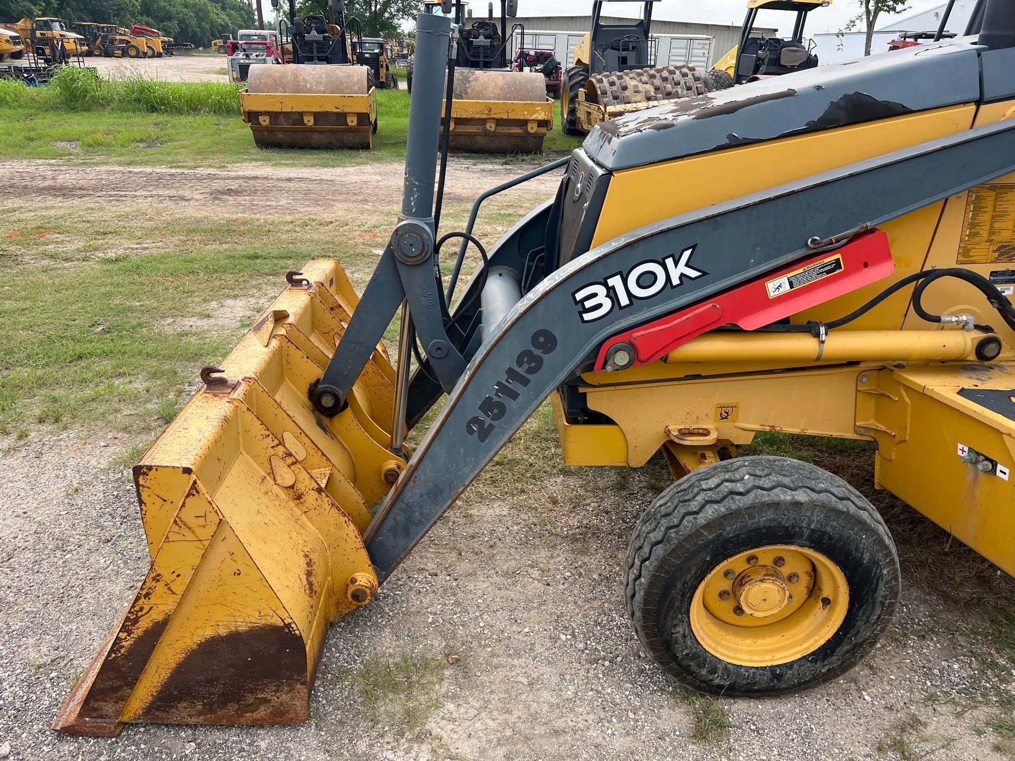 2012 JOHN DEERE 310K TRACTOR LOADER BACKHOE SN:258757 powered by John Deere diesel engine, equipped