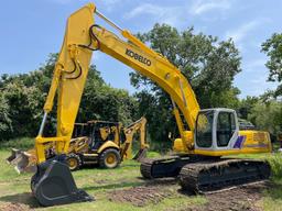 KOBELCO SK330LC HYDRAULIC EXCAVATOR SN:1472 powered by diesel engine, equipped with Cab, air, heat,