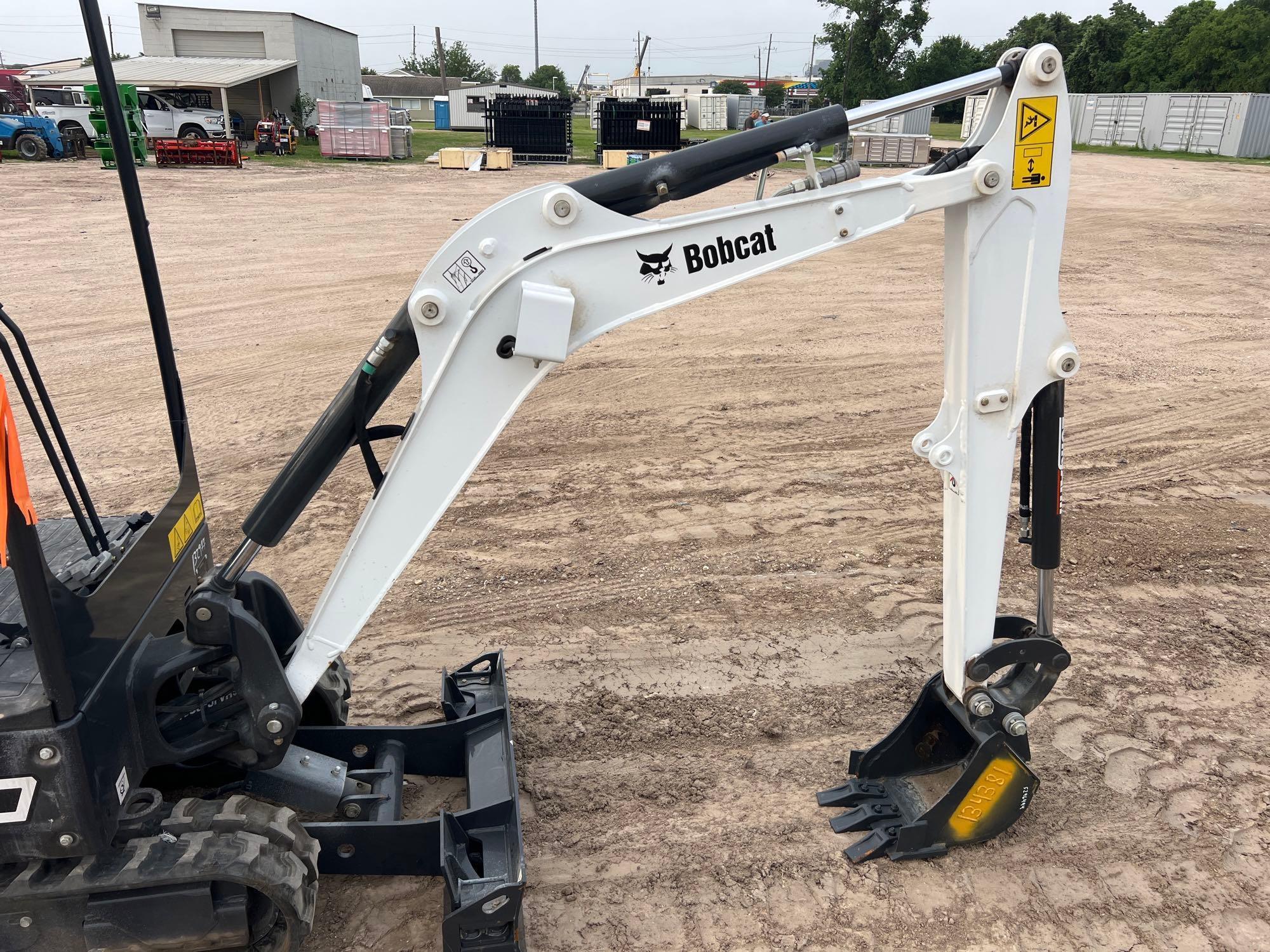 2023 BOBCAT E20 HYDRAULIC EXCAVATOR SN:B5VG11446, powered by diesel engine, equipped with OROPS,