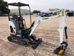 2023 BOBCAT E20 HYDRAULIC EXCAVATOR SN:B5VG11446, powered by diesel engine, equipped with OROPS,