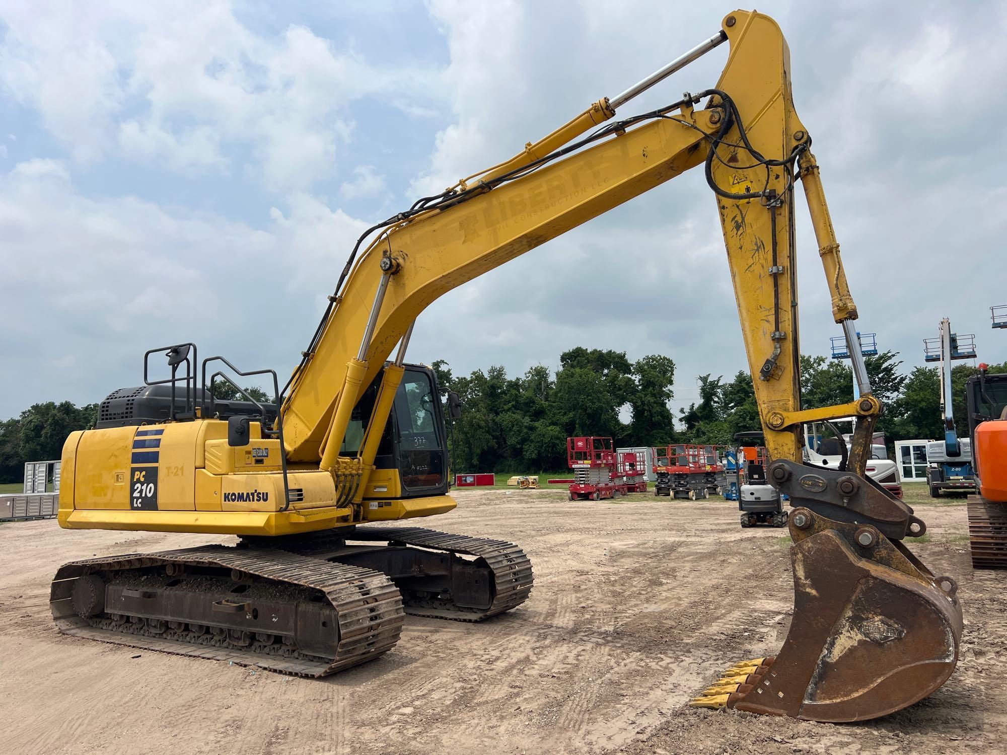 2017 KOMATSU PC210LC-11 HYDRAULIC EXCAVATOR SN:C80222 powered by Komatsu diesel engine, equipped