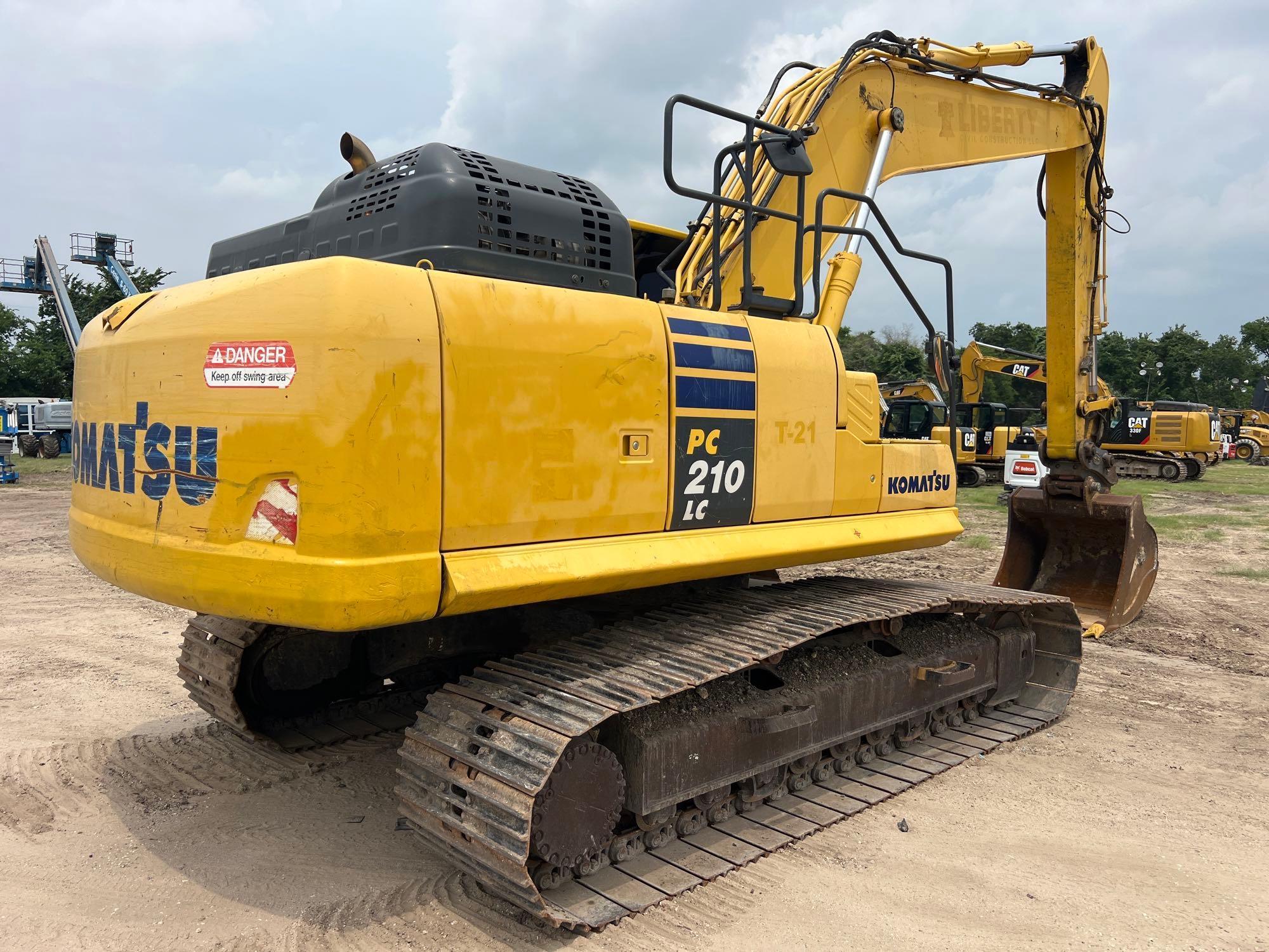 2017 KOMATSU PC210LC-11 HYDRAULIC EXCAVATOR SN:C80222 powered by Komatsu diesel engine, equipped