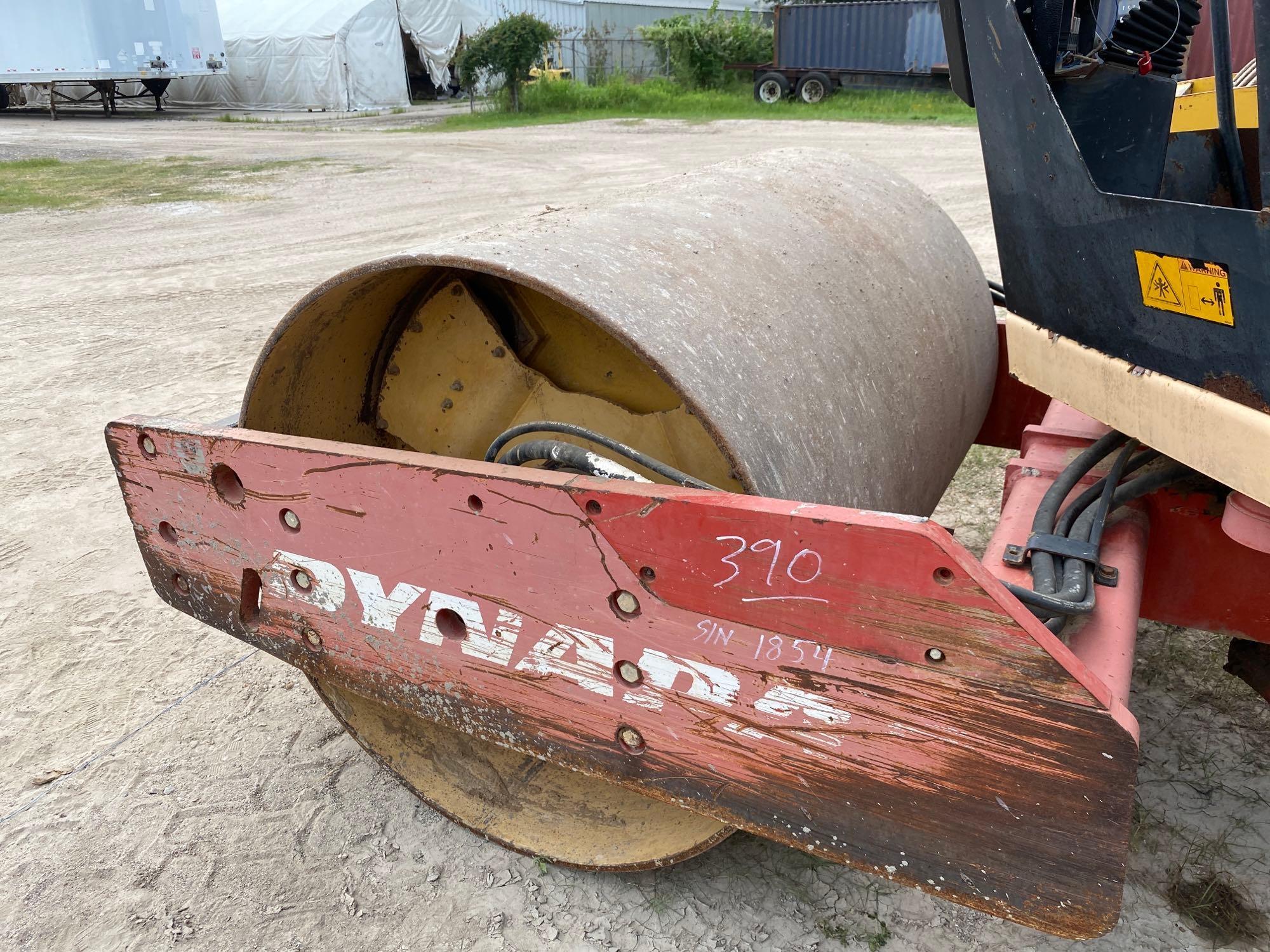 DYNAPAC CA152 VIBRATORY ROLLER SN:64221854 powered by diesel engine, equipped with OROPS, 66in.