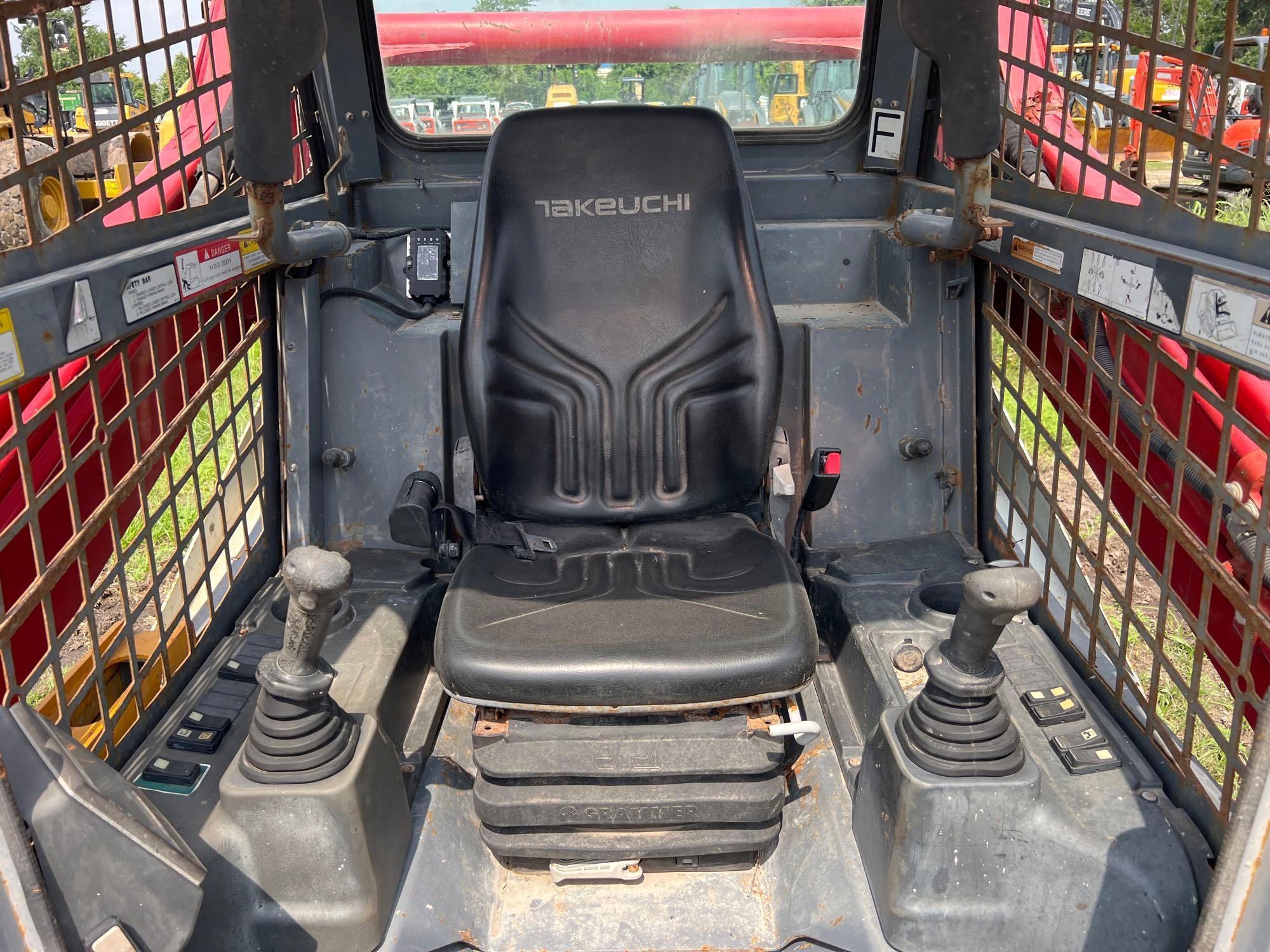 2017 TAKEUCHI TL10V2-R RUBBER TRACKED SKID STEER SN:410001067 powered by diesel engine, equipped