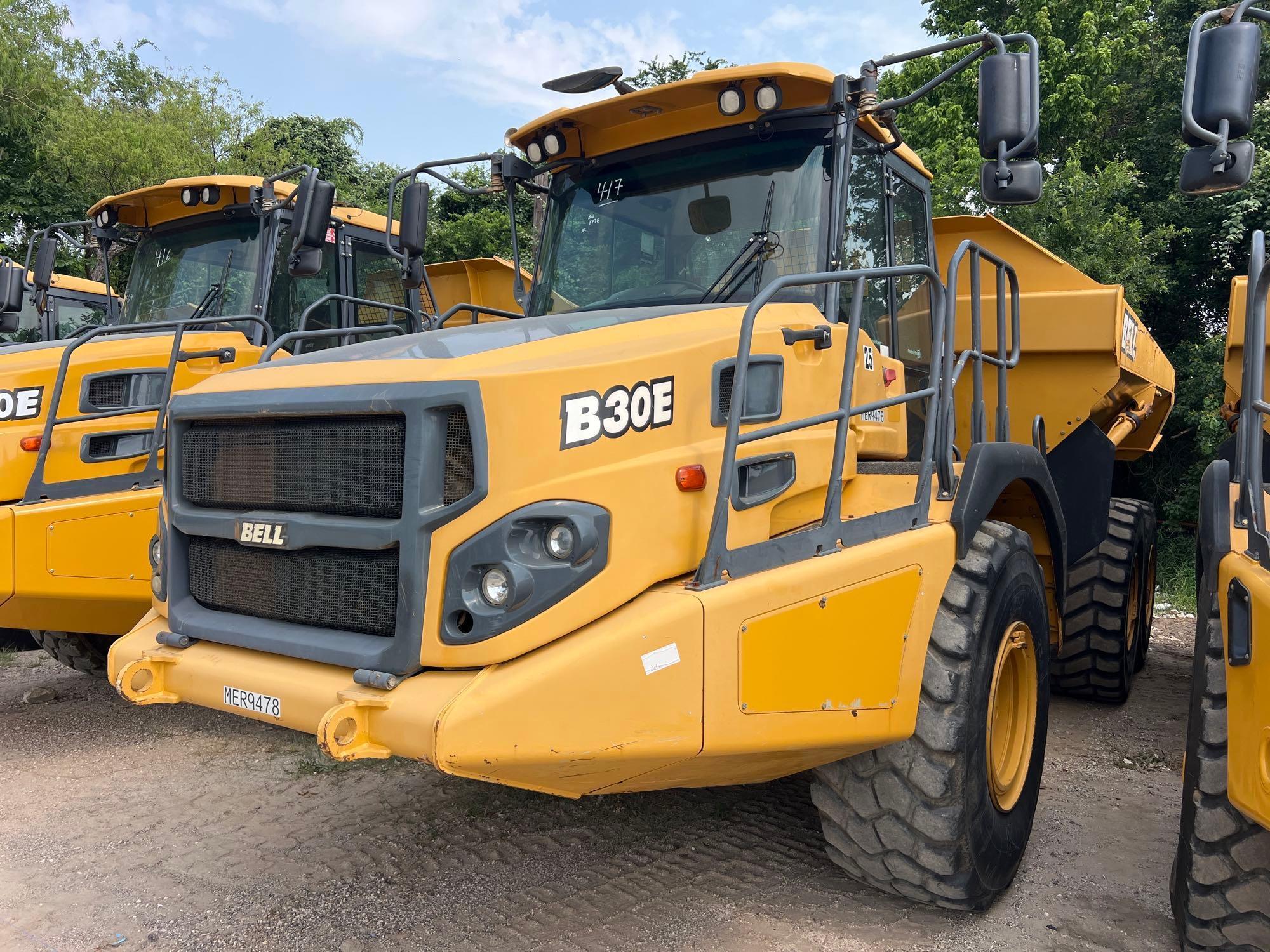 2017 BELL B30E ARTICULATED HAUL TRUCK SN:2007778 6x6, powered by diesel engine, equipped with Cab,