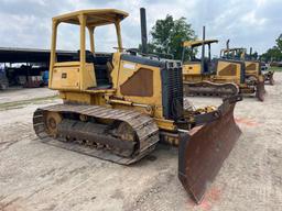 JOHN DEERE 650HLGP CRAWLER TRACTOR SN:X905034 powered by John Deere diesel engine, equipped with