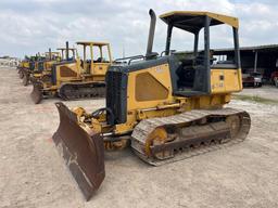 JOHN DEERE 550JLT CRAWLER TRACTOR SN:X119702 powered by John Deere diesel engine, equipped with