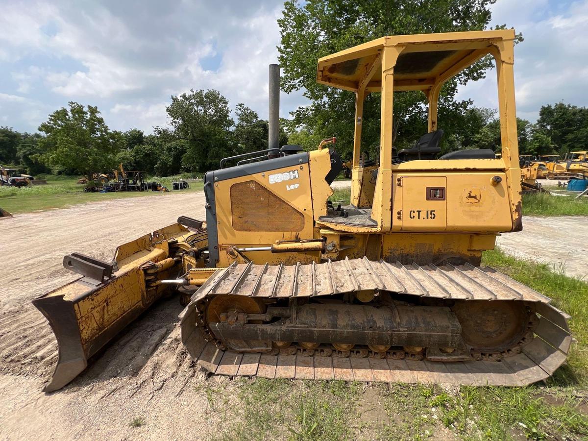 JOHN DEERE 550HLGP CRAWLER TRACTOR SN:X912361 powered by John Deere diesel engine, equipped with