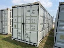 NEW 40FT. HIGH CUBE CONTAINER MULTI-USE CONTAINER Details: Four Side Open Door, one end door, lock