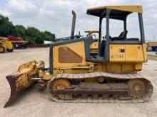 JOHN DEERE 550JLT CRAWLER TRACTOR SN:X119702 powered by John Deere diesel engine, equipped with