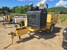 WOODSMAN 2114 WOOD CHIPPER SN:12023 powered by John Deere diesel engine, trailer mounted, 2,066