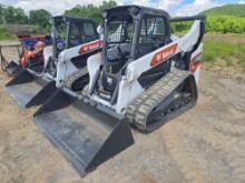 2023 BOBCAT T76 RUBBER TRACKED SKID STEER powered by diesel engine, equipped with rollcage,