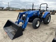 NEW NEW HOLLAND WORKMASTER 75 TRACTOR LOADER 4x4, powered by diesel engine, 75hp, equipped with