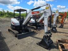 2023 BOBCAT E35 HYDRAULIC EXCAVATOR powered by diesel engine, equipped with OROPS, front blade,