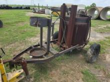 4 WHEEL TAR KETTLE WAGON ASPHALT EQUIPMENT with distribution pots.