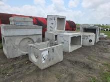 QTY OF PRECAST CONCRETE PRODUCTS: MANHOLE BASES, RISERS, CULVERT SECTIONS, MISC SUPPORT EQUIPMENT