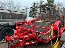 12FT. TAGALONG TRAILER VN:N/A equipped with 6ft. x 12ft. steel mesh deck, rear ramp, ST175/85D14.5