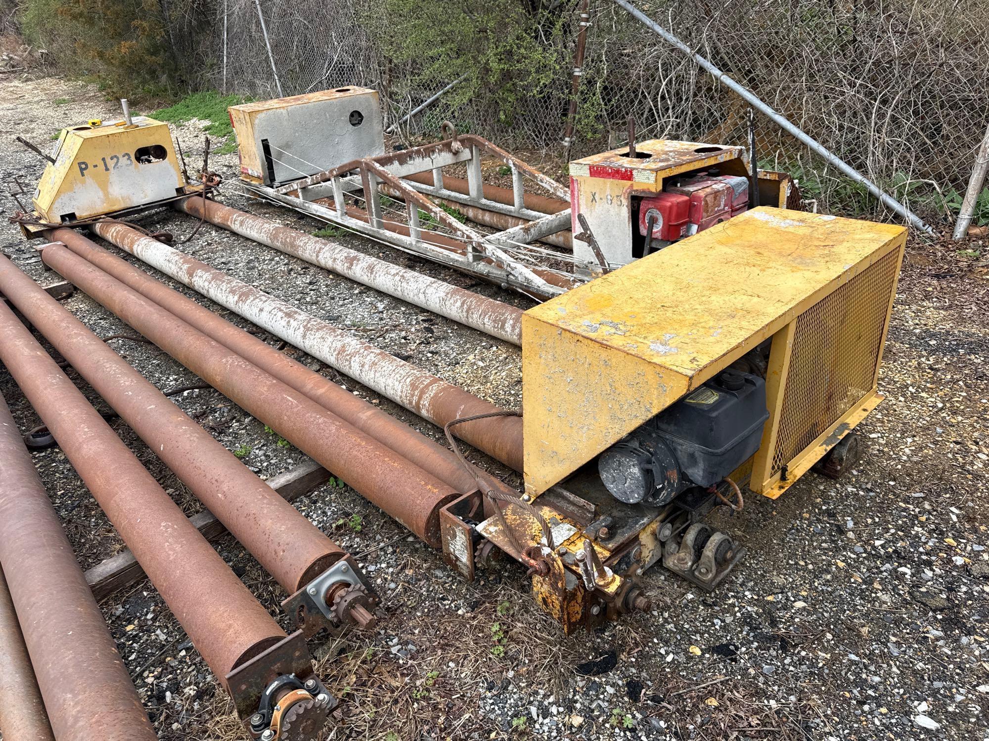 (2) SELF PROPELLED CONCRETE ROLLER SCREEDS CONCRETE EQUIPMENT EXTRA ROLLERS, 2 KOHLER GAS ENGINES ON