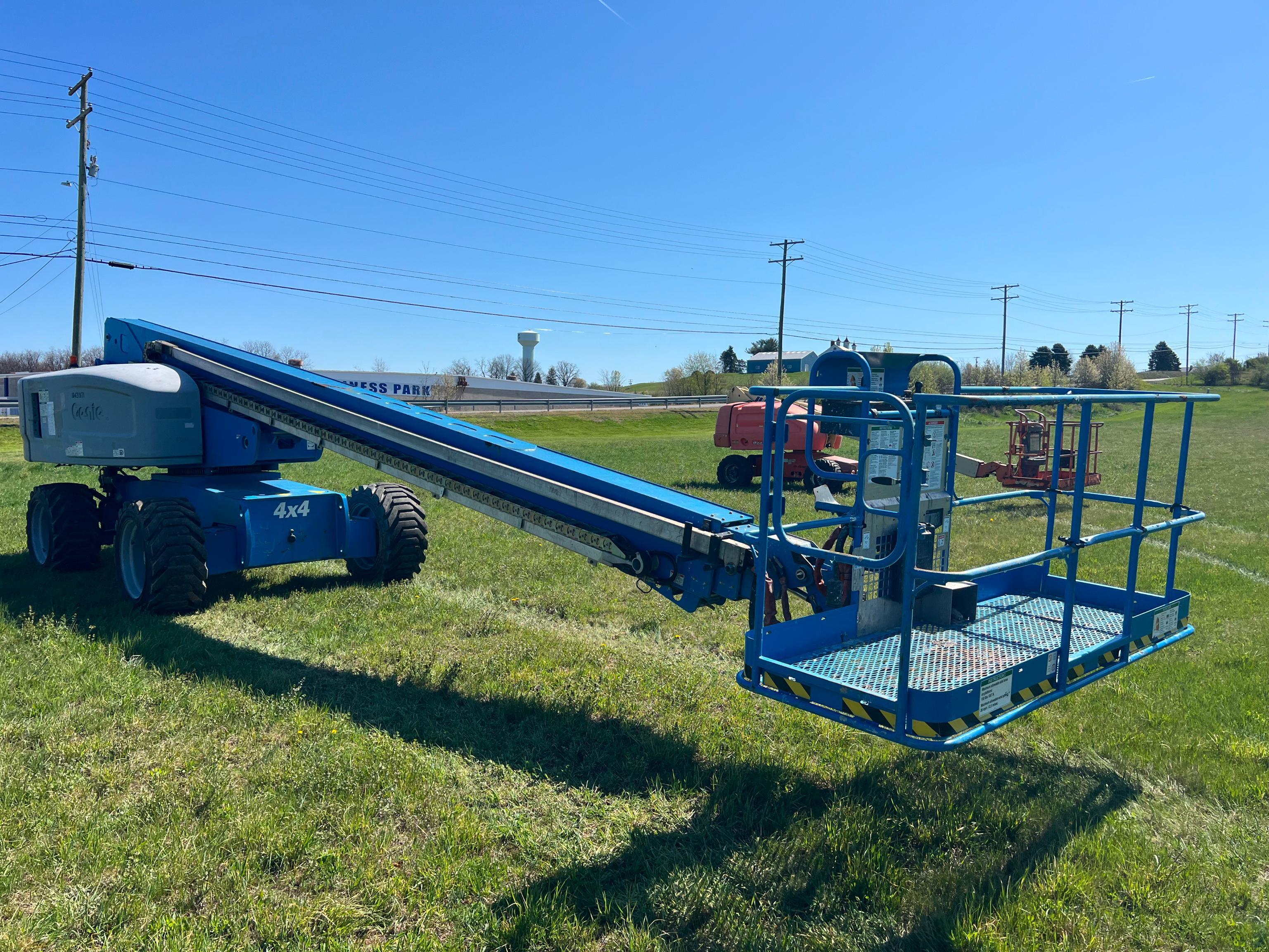 2015 GENIE S-80X BOOM LIFT SN:S80X15-13131 4x4, powered by diesel engine, equipped with 80ft.