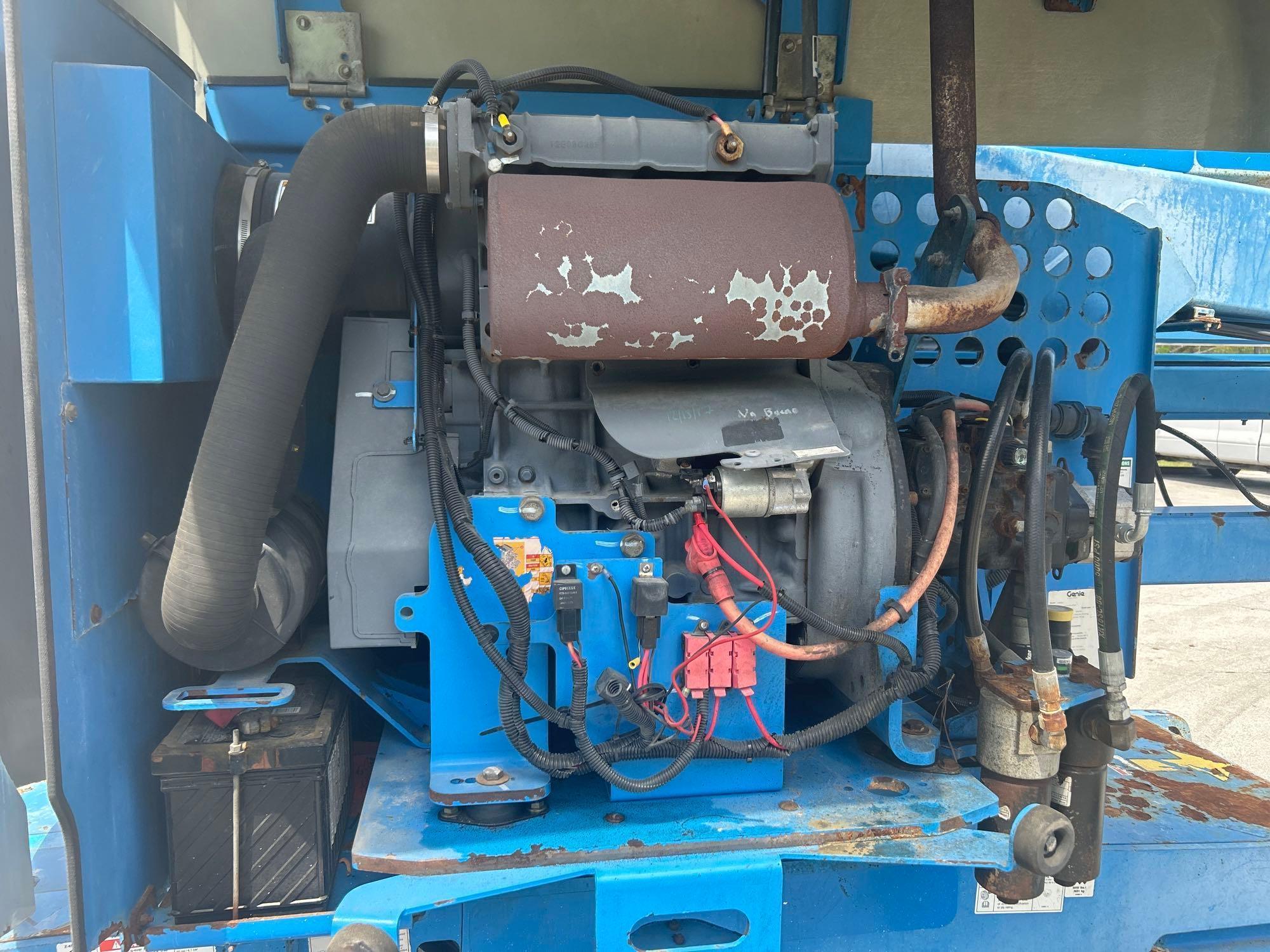 GENIE Z-45/25J RT BOOM LIFT SN:Z452513A-47247 4x4, powered by diesel engine, equipped with 45ft.