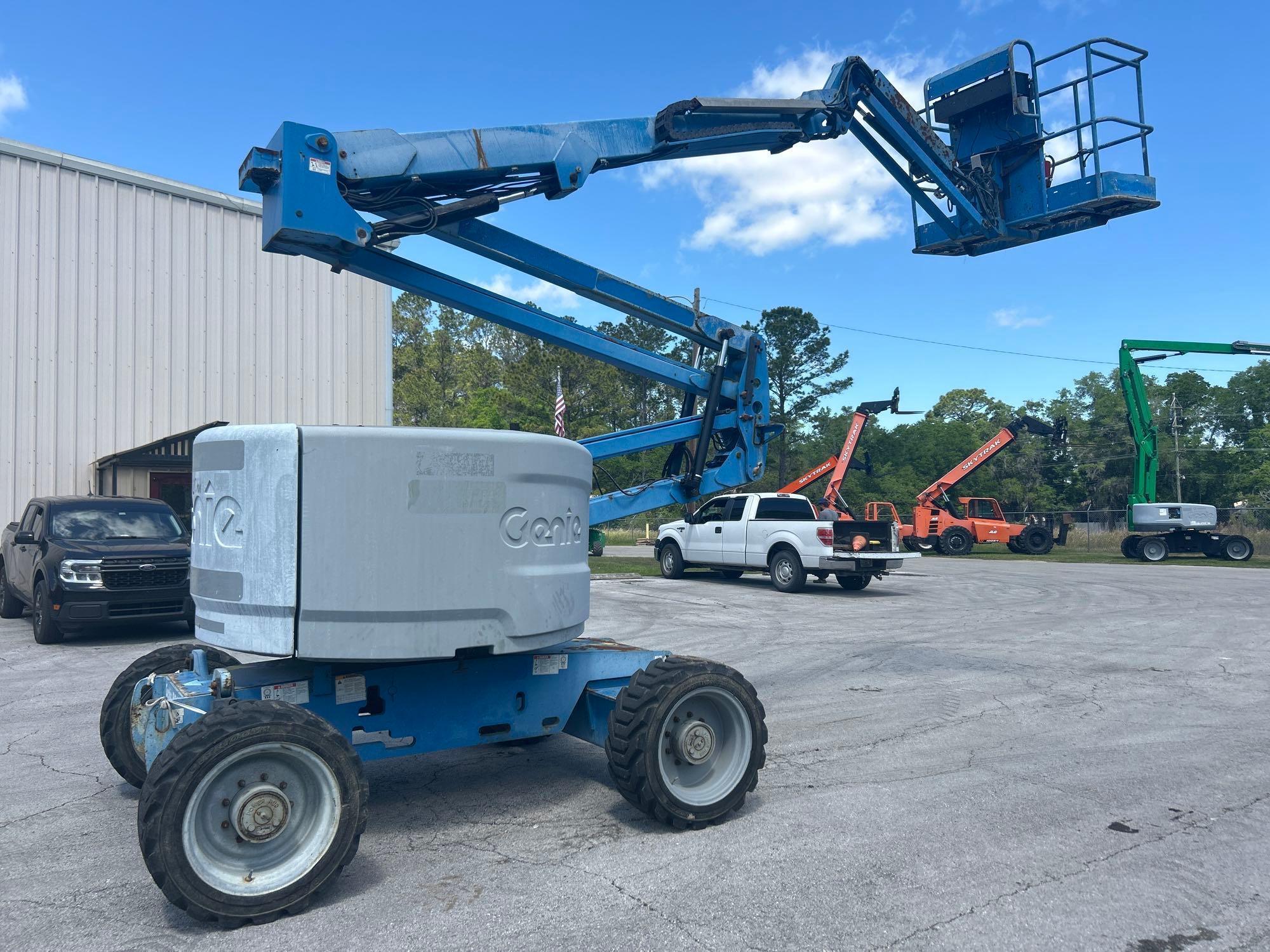 GENIE Z-45/25J RT BOOM LIFT SN:Z452513A-47247 4x4, powered by diesel engine, equipped with 45ft.