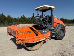 2018 HAMM H10I VIBRATORY ROLLER SN:H2350721 powered by diesel engine, equipped with OROPS, 84in.