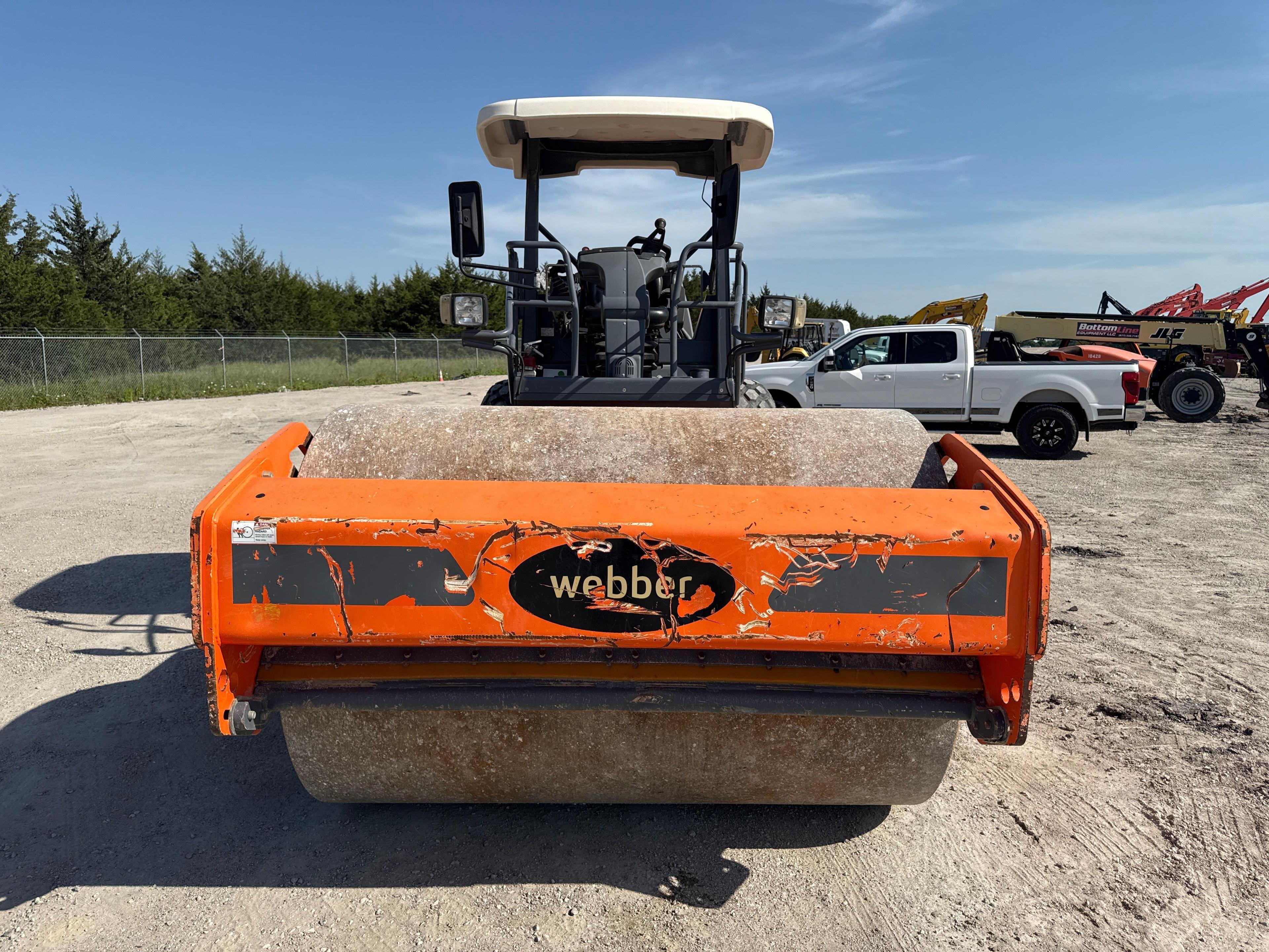 2018 HAMM H10I VIBRATORY ROLLER SN:H2350721 powered by diesel engine, equipped with OROPS, 84in.