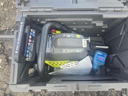 NEW RYOBI 16" CHAINSAW W/ CASE NEW SUPPORT EQUIPMENT