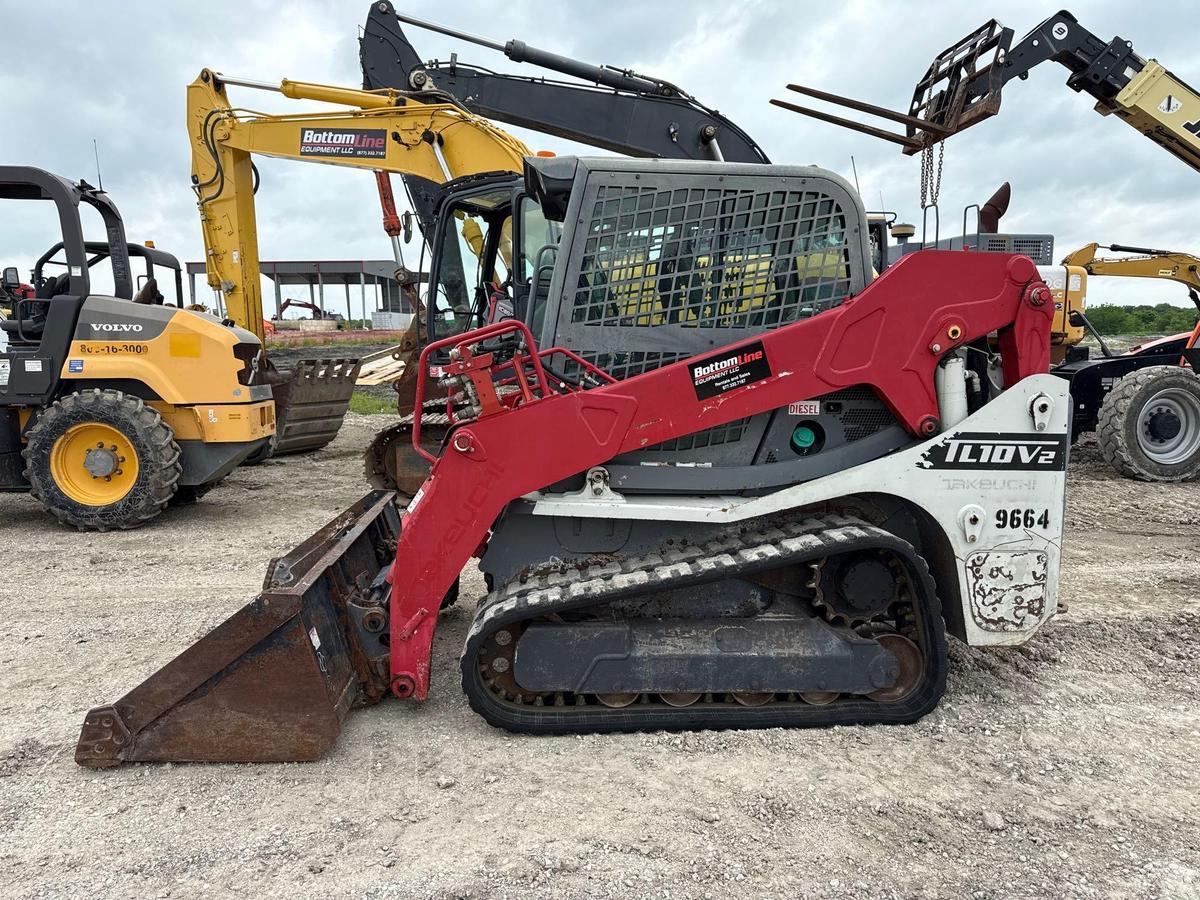 2020TAKEUCHITL10V2-CR RUBBER TRACKED SKID STEER SN:410003568 powered by diesel engine, equipped