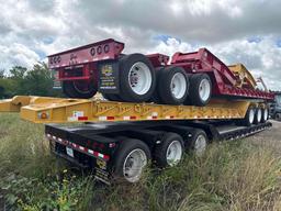 NEW UNUSED WITZCO RG52 DETACHABLE GOOSENECK TRAILER YELLOW VN:S000256 104,000# load capacity, 3