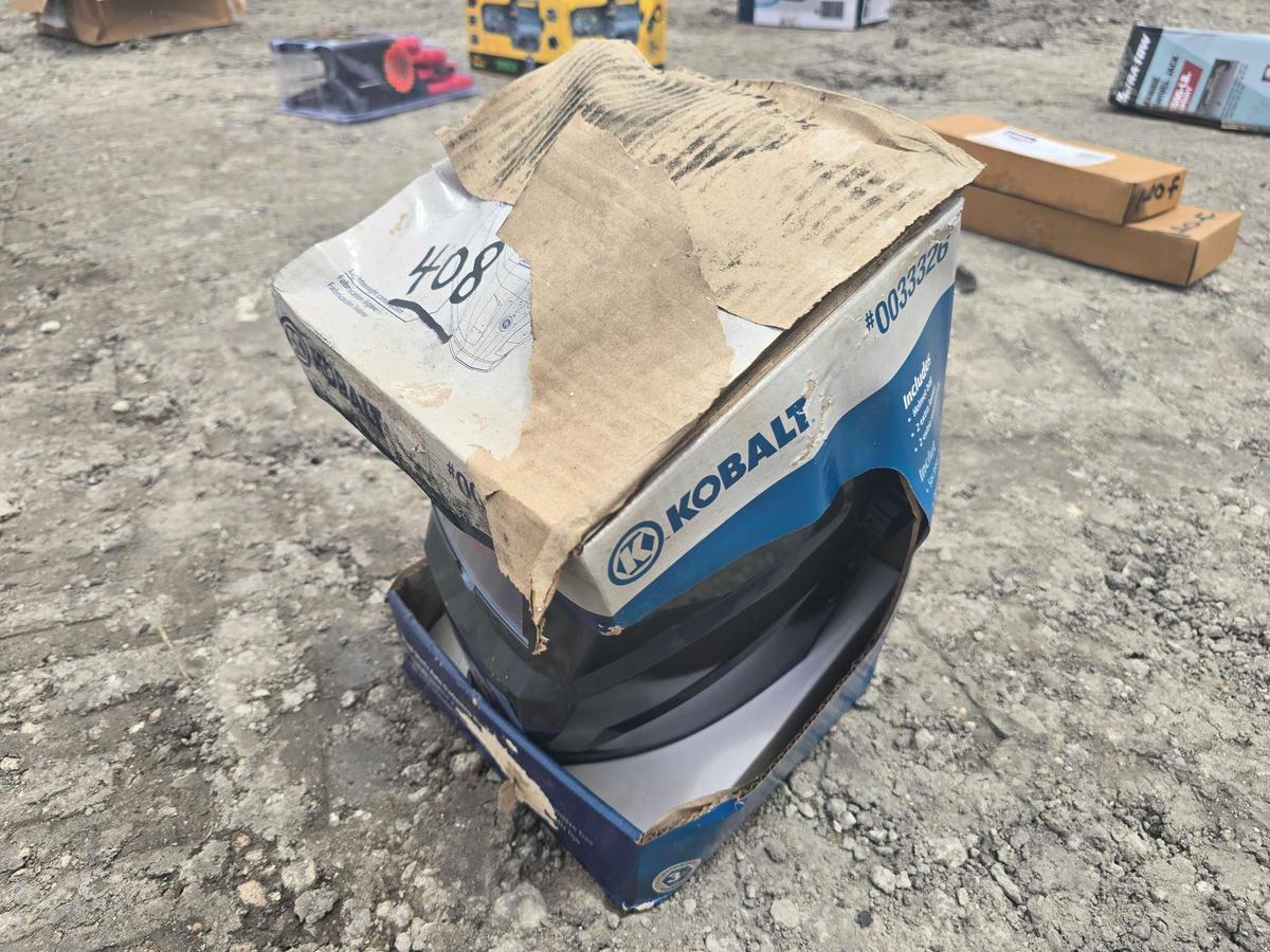 NEW KOBALT WELDING HELMET *AUTO DARKENING* FIXED SHADE NEW SUPPORT EQUIPMENT