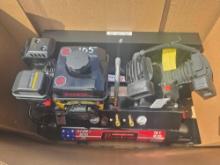 NEW POWERTRAIN 10 GAL WHEELBARROW/CONTRACTOR AIR COMPRESSOR, W/ V-TWIN CAST IRON PUMP, 135 PSI, 11.2