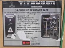 NEW ARMOR FREEDOM SERIES 24 GUN FIRE SAFE, 1400 DEGREE FIRE RATING, DIGITAL COMBINATION KEY PAD