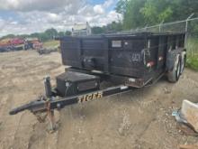 2019 TIGER MDL 83141 MD7K DUMP TRAILER VN:M012873 equipped with 14ft. Body, 14,000lb GVWR, electric